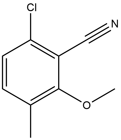 6-Chloro-2-methoxy-3-methylbenzonitrile 结构式