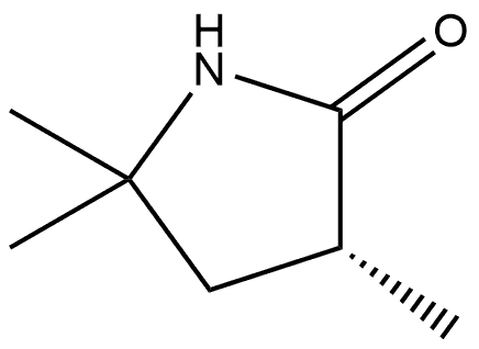 (R)-3,5,5-trimethylpyrrolidin-2-one 结构式