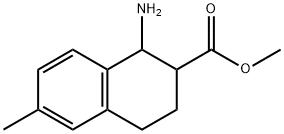 methyl 1-amino-6-methyl-1,2,3,4-tetrahydronaphthalene-2-carboxylate 结构式