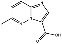6-甲基咪唑并[1,2-B]哒嗪-3-羧酸 结构式