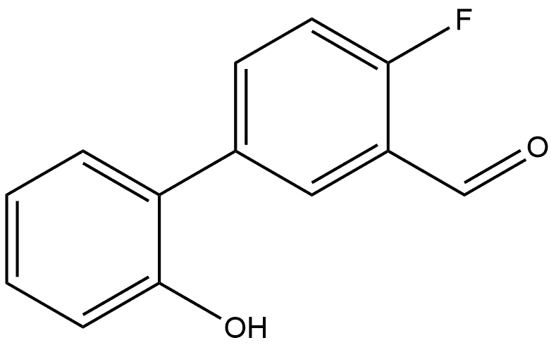 4-fluoro-2'-hydroxy-[1,1'-biphenyl]-3-carbaldehyde 结构式