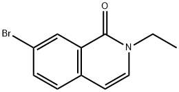 7-bromo-2-ethyl-1,2-dihydroisoquinolin-1-one 结构式