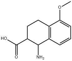 1-amino-5-methoxy-1,2,3,4-tetrahydronaphthalene-2-carboxylic acid 结构式