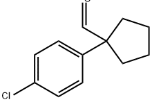 1-(4-氯苯基)环戊基甲醛 结构式