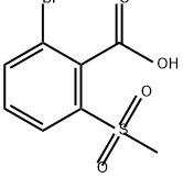 2-bromo-6-methanesulfonylbenzoic acid 结构式