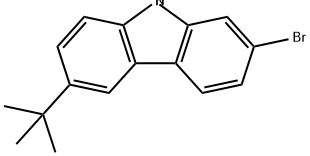 2-溴-6-(叔丁基)-9H-咔唑 结构式