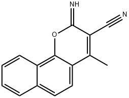 2H-Naphtho[1,2-b]pyran-3-carbonitrile, 2-imino-4-methyl- 结构式