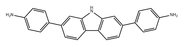 4,4'-(9H-咔唑-2,7-二基)二苯胺 结构式