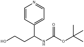 Carbamic acid, N-[3-hydroxy-1-(4-pyridinyl)propyl]-, 1,1-dimethylethyl ester 结构式