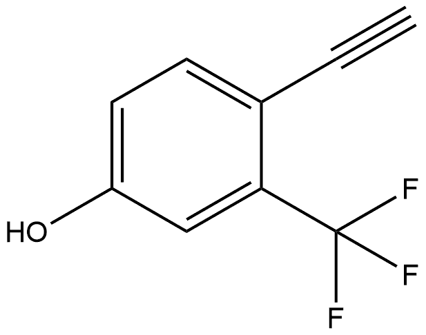 4-乙炔基-3-(三氟甲基)苯酚 结构式