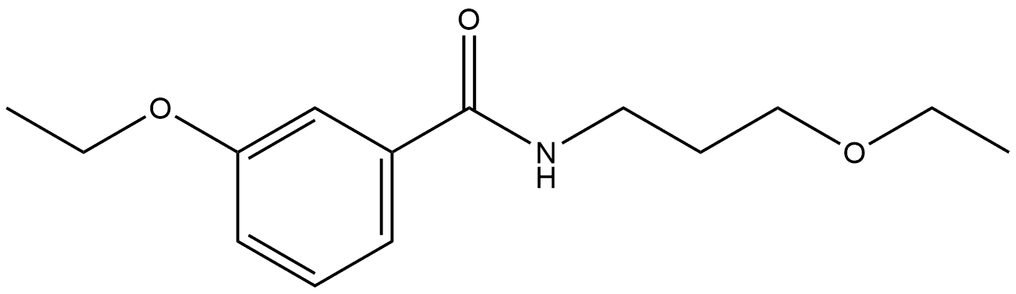 3-Ethoxy-N-(3-ethoxypropyl)benzamide 结构式