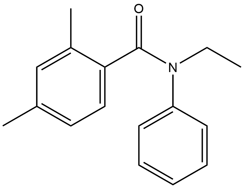 N-Ethyl-2,4-dimethyl-N-phenylbenzamide 结构式