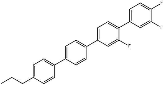 2',3,4-三氟-4'''-丙基-1,1':4',1'':4'',1'''-四联苯 结构式