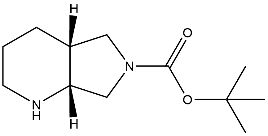 (4AR,7AR)-六氢-1H-吡咯并[3,4-B]吡啶-6(2H)-羧酸叔丁酯 结构式