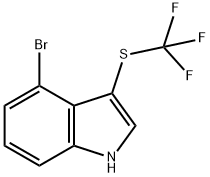 4-Bromo-3-(trifluoromethylthio)indole 结构式