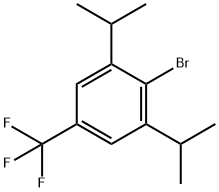 2-溴-1,3-二异丙基-5-(三氟甲基)苯 结构式