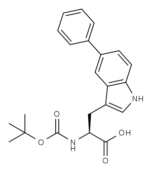 叔丁氧羰基-色氨酸(5-PH) 结构式