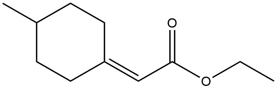 Acetic acid, (4-methylcyclohexylidene)-, ethyl ester, (S)- (9CI) 结构式