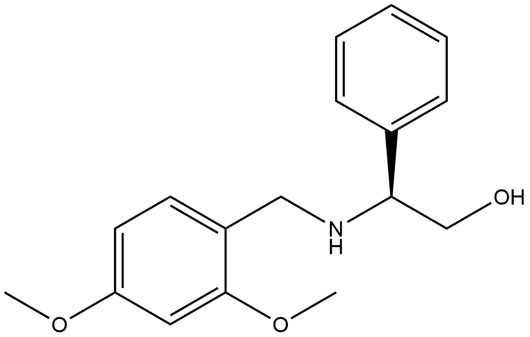 (βS)-β-[[(2,4-Dimethoxyphenyl)methyl]amino]benzeneethanol 结构式