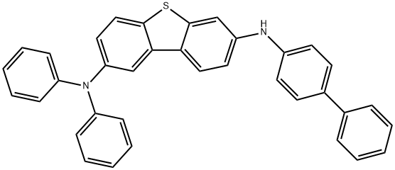 2,7-Dibenzothiophenediamine, N7-[1,1'-biphenyl]-4-yl-N2,N2-diphenyl- 结构式