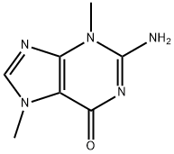 6H-Purin-6-one, 2-amino-3,7-dihydro-3,7-dimethyl- 结构式