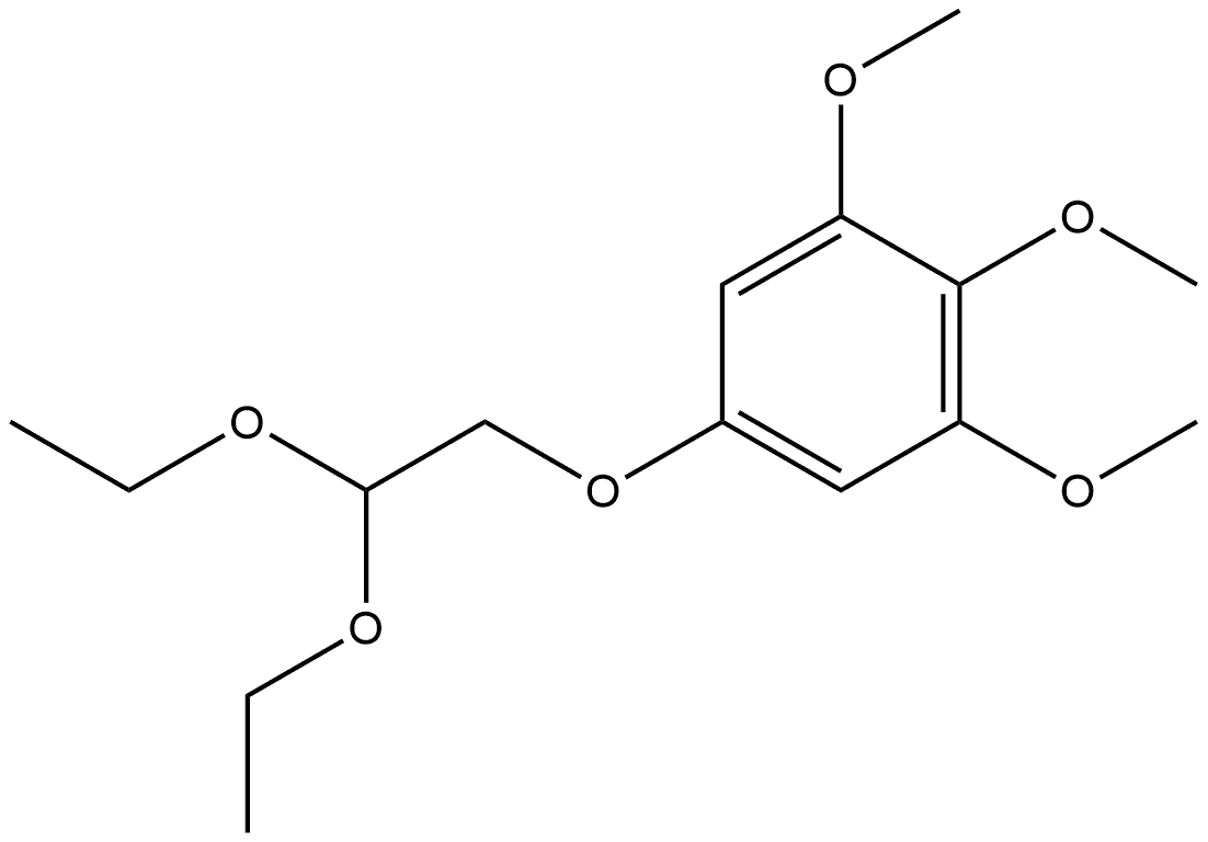 5-(2,2-Diethoxyethoxy)-1,2,3-trimethoxybenzene 结构式