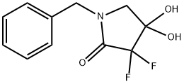 1-benzyl-3,3-difluoro-4,4-dihydroxypyrrolidin-2-one 结构式