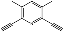 2,6-二乙炔基-3,5-二甲基吡啶 结构式