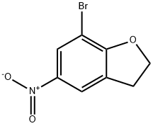 7-溴-5-硝基-2,3-二氢苯并呋喃 结构式