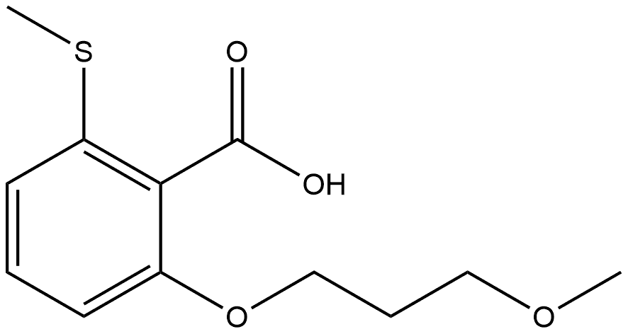 2-(3-Methoxypropoxy)-6-(methylthio)benzoic acid 结构式