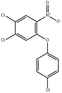 1,2-二氯-4-(4-氯苯氧基)-5-硝基苯 结构式