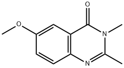 6-Methoxy-2,3-dimethylquinazolin-4(3H)-one 结构式
