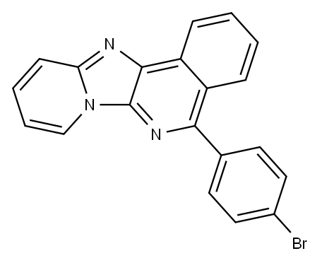 Pyrido[2',1':2,3]imidazo[4,5-c]isoquinoline, 5-(4-bromophenyl)- 结构式
