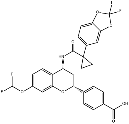 ABBV-2222 (GLPG2222) 结构式
