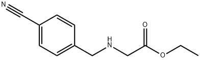 Glycine, N-[(4-cyanophenyl)methyl]-, ethyl ester 结构式