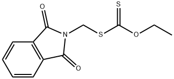 邻苯二甲酰亚氨基甲基黄原酸酯 结构式