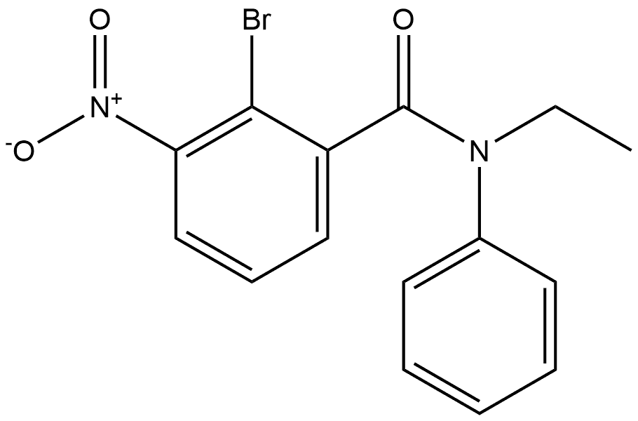 2-bromo-N-ethyl-3-nitro-N-phenylbenzamide 结构式