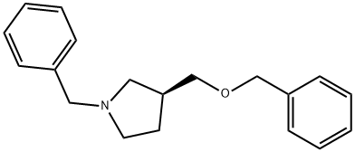 Pyrrolidine, 3-[(phenylmethoxy)methyl]-1-(phenylmethyl)-, (3S)- 结构式