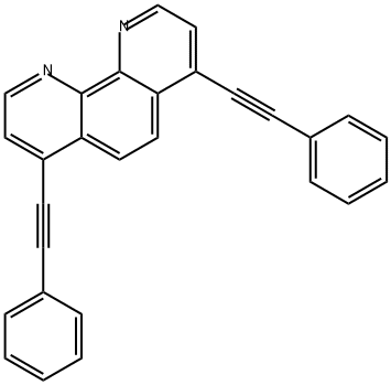 1,10-Phenanthroline, 4,7-bis(2-phenylethynyl)- 结构式