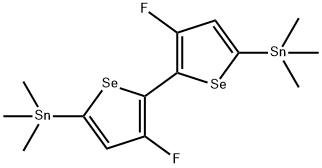 3,3'-二氟-5,5'-双(三甲基锡基)-2,2'-双硒酚 结构式