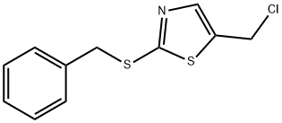 THIAZOLE, 5-(CHLOROMETHYL)-2-[(PHENYLMETHYL)THIO]- 结构式