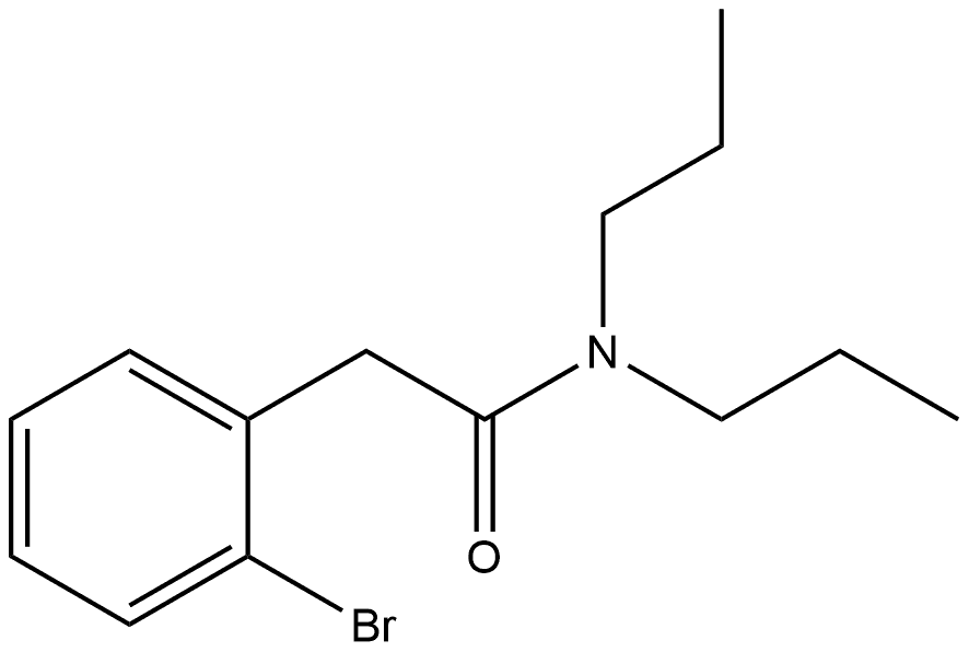 2-Bromo-N,N-dipropylbenzeneacetamide 结构式