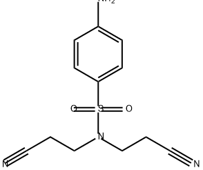 Benzenesulfonamide, 4-amino-N,N-bis(2-cyanoethyl)- 结构式