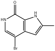4-溴-2-甲基-1H-吡咯并[2,3-C]吡啶-7(6H)-酮 结构式