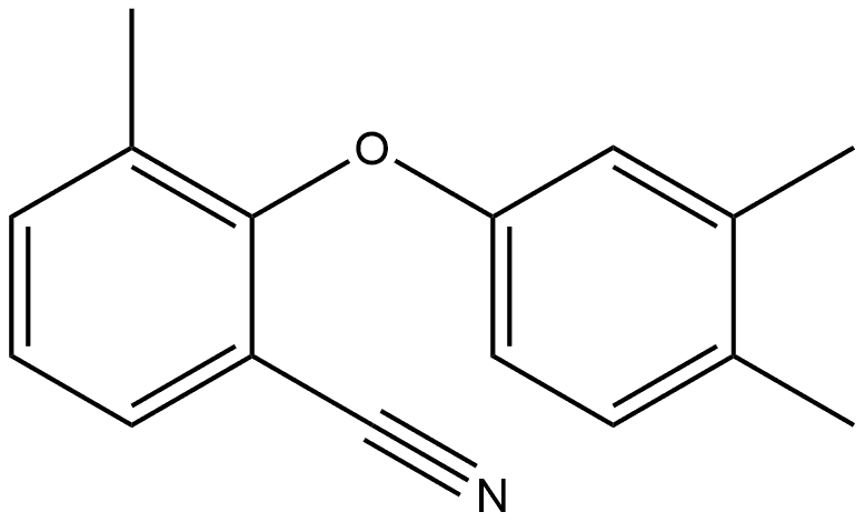 2-(3,4-Dimethylphenoxy)-3-methylbenzonitrile 结构式