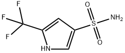 5-(三氟甲基)-1H-吡咯-3-磺酰胺 结构式