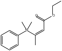 2-Butenoic acid, 3-(dimethylphenylsilyl)-, ethyl ester, (2Z)- 结构式