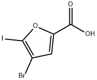 4-Bromo-5-iodofuran-2-carboxylic acid 结构式
