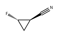 Cyclopropanecarbonitrile, 2-fluoro-, (1R,2S)- 结构式