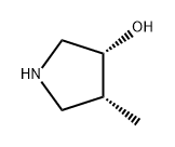3-Pyrrolidinol, 4-methyl-, (3R,4R)- 结构式